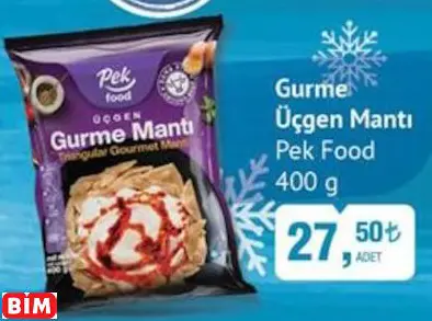 PEK FOOD   GURME  ÜÇGEN MANTI